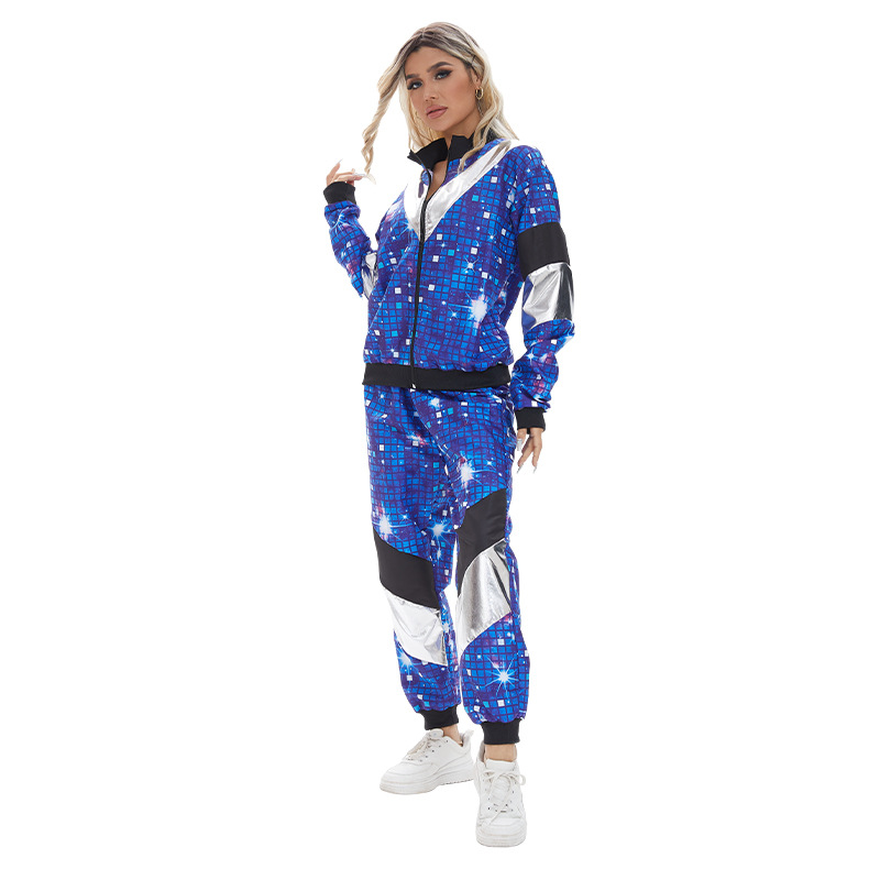 80s Vintage Hip Hop Tracksuit Halloween Retro Costume Fashion Sportswear